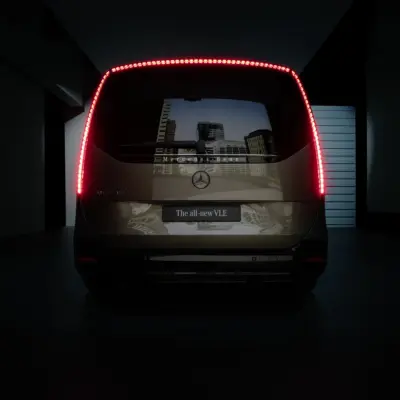 Neudefinition von Raum für eine neue Ära: der neue elektrische Mercedes-Benz VLERedefining space in a new era: the all-new electric Mercedes-Benz VLE