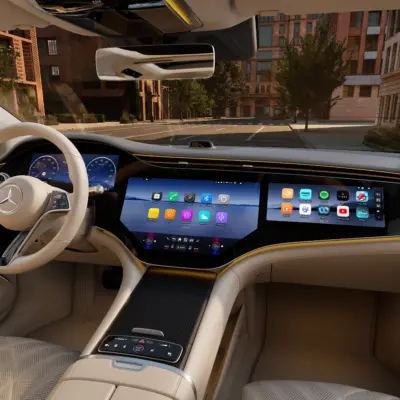 Der neue EQS: Weiter denken, weiter fahrenThe new Mercedes-Benz EQS: Smarter than ever. Further than ever.