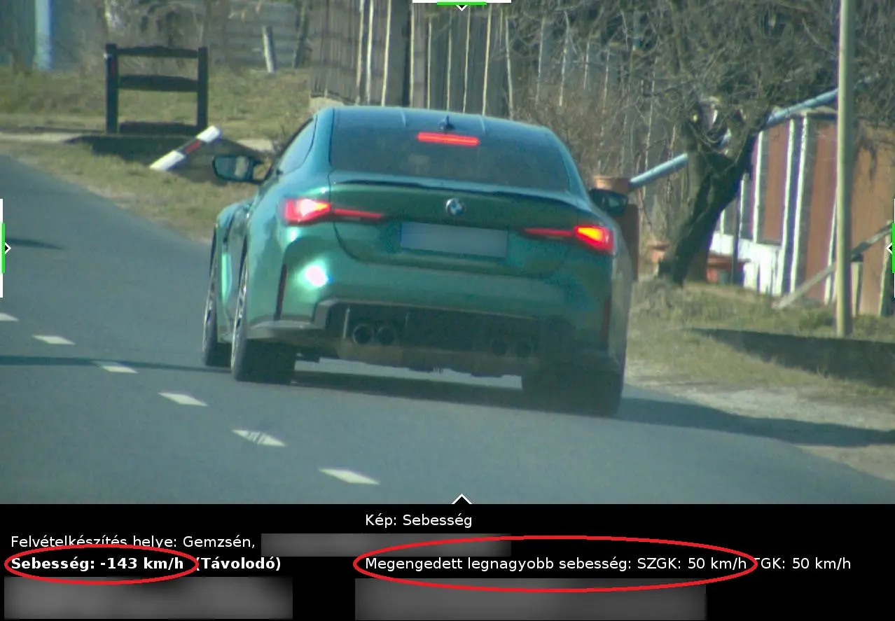 Tényleg erre kell a 480 lóerős BMW? 143 km/órával mérték be a faluban!